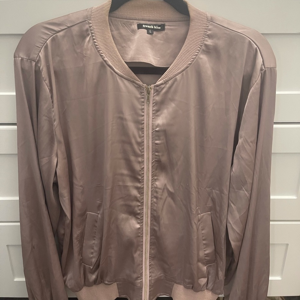 Satin Rose Bomber